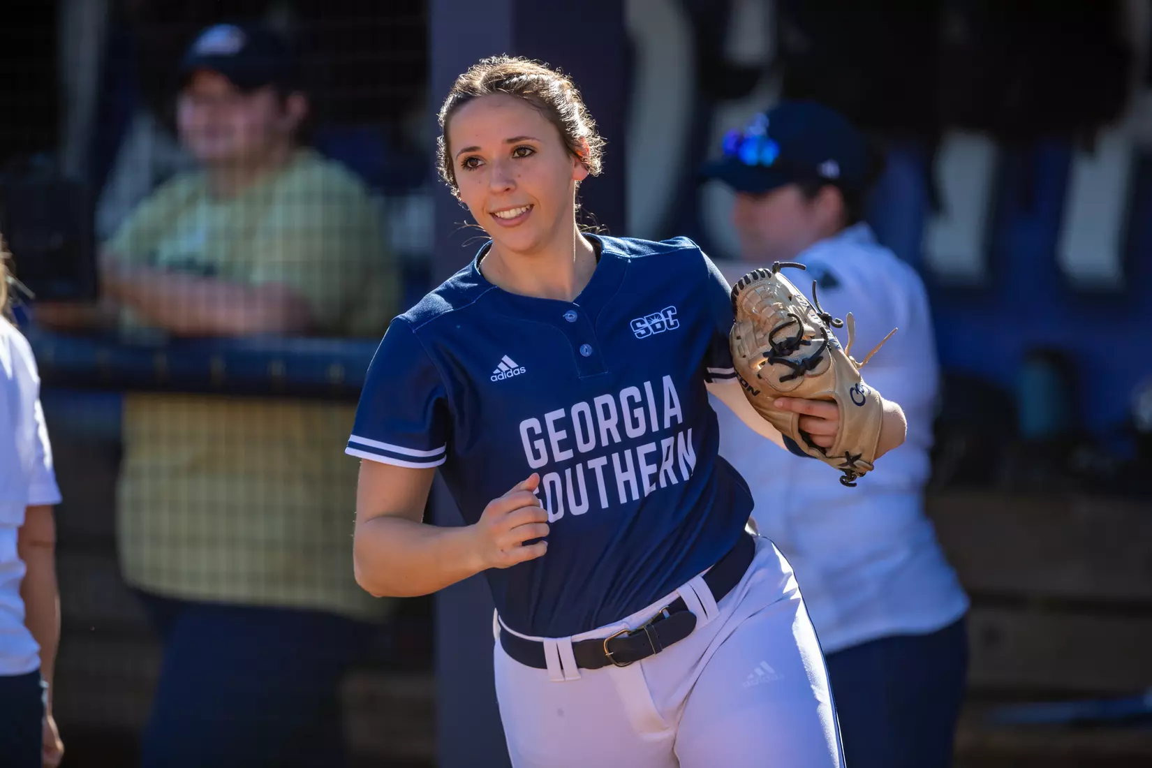 STATESBORO, GEORGIA - FEBRUARY 18: Georgia Southern Softball faces the Maine Black Bears at Eagle Field on February 18, 2022 in Statesboro, Georgia