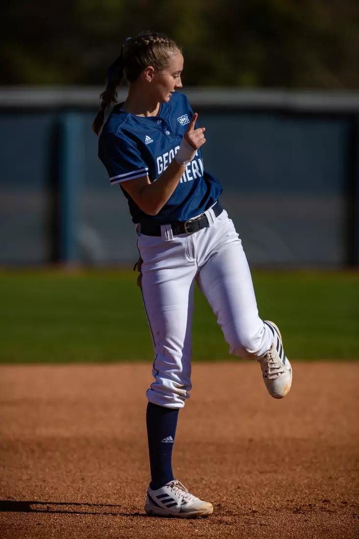 STATESBORO, GEORGIA - FEBRUARY 18: Georgia Southern Softball faces the Maine Black Bears at Eagle Field on February 18, 2022 in Statesboro, Georgia