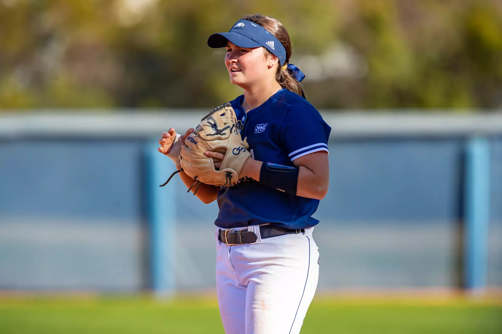 STATESBORO, GEORGIA - FEBRUARY 18: Georgia Southern Softball faces the Maine Black Bears at Eagle Field on February 18, 2022 in Statesboro, Georgia