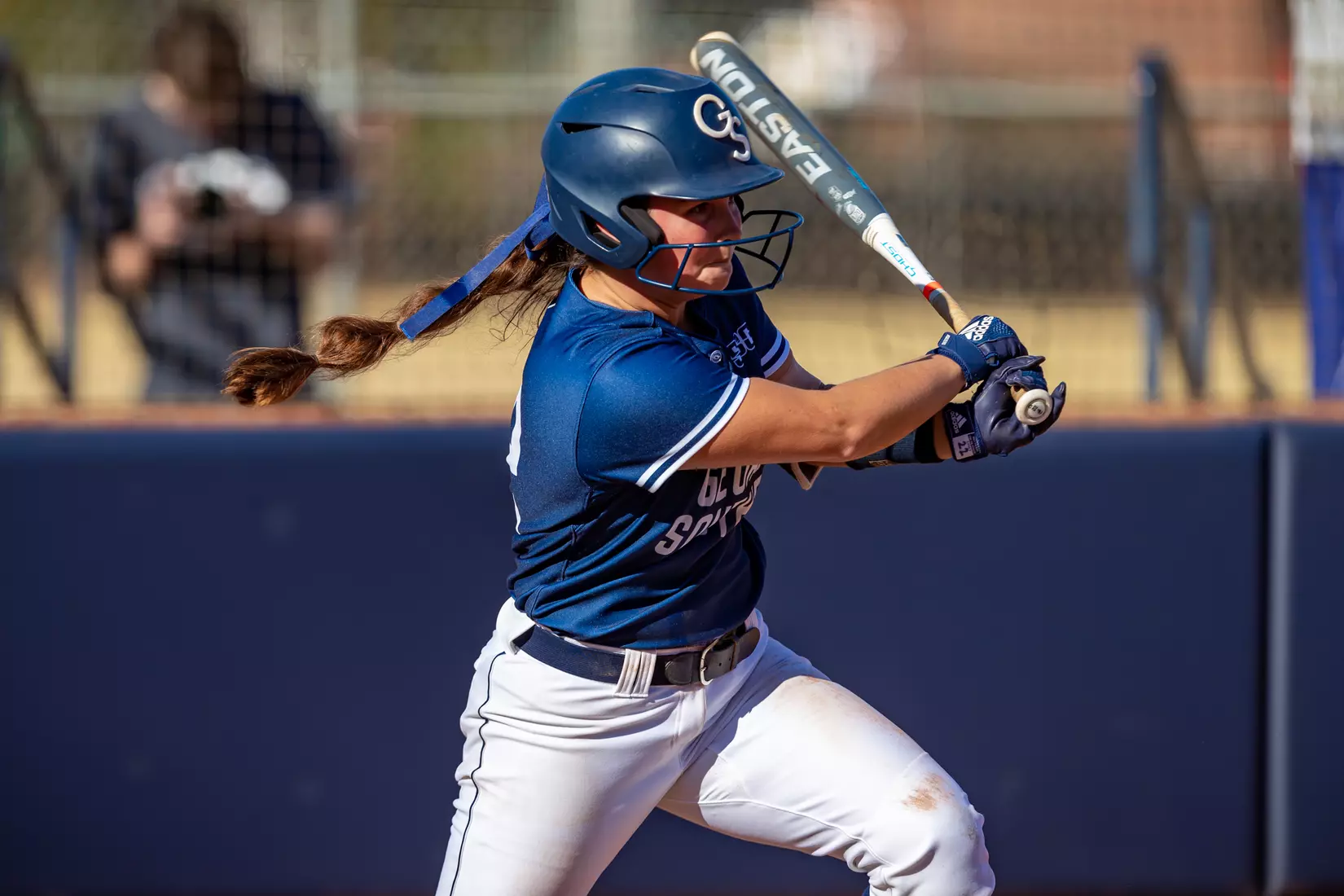 STATESBORO, GEORGIA - FEBRUARY 18: Georgia Southern Softball faces the Maine Black Bears at Eagle Field on February 18, 2022 in Statesboro, Georgia