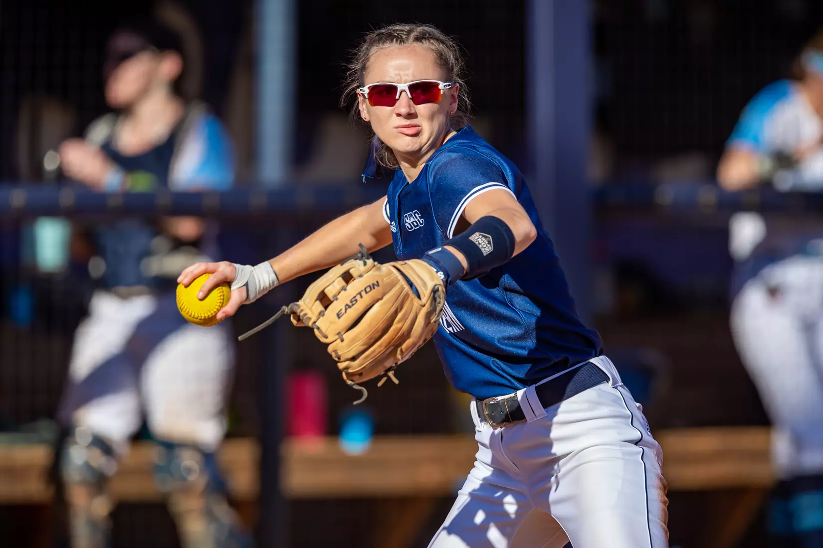 STATESBORO, GEORGIA - FEBRUARY 18: Georgia Southern Softball faces the Maine Black Bears at Eagle Field on February 18, 2022 in Statesboro, Georgia