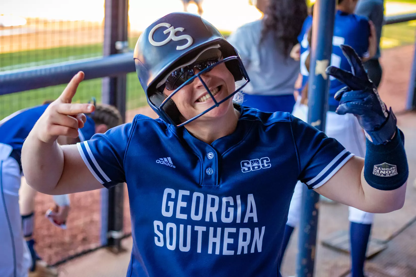 STATESBORO, GEORGIA - FEBRUARY 18: Georgia Southern Softball faces the Maine Black Bears at Eagle Field on February 18, 2022 in Statesboro, Georgia