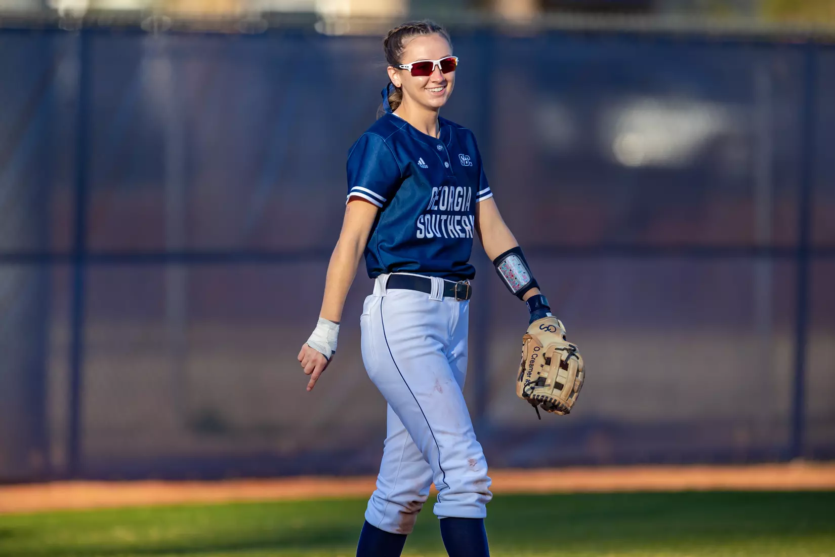 STATESBORO, GEORGIA - FEBRUARY 18: Georgia Southern Softball faces the Maine Black Bears at Eagle Field on February 18, 2022 in Statesboro, Georgia