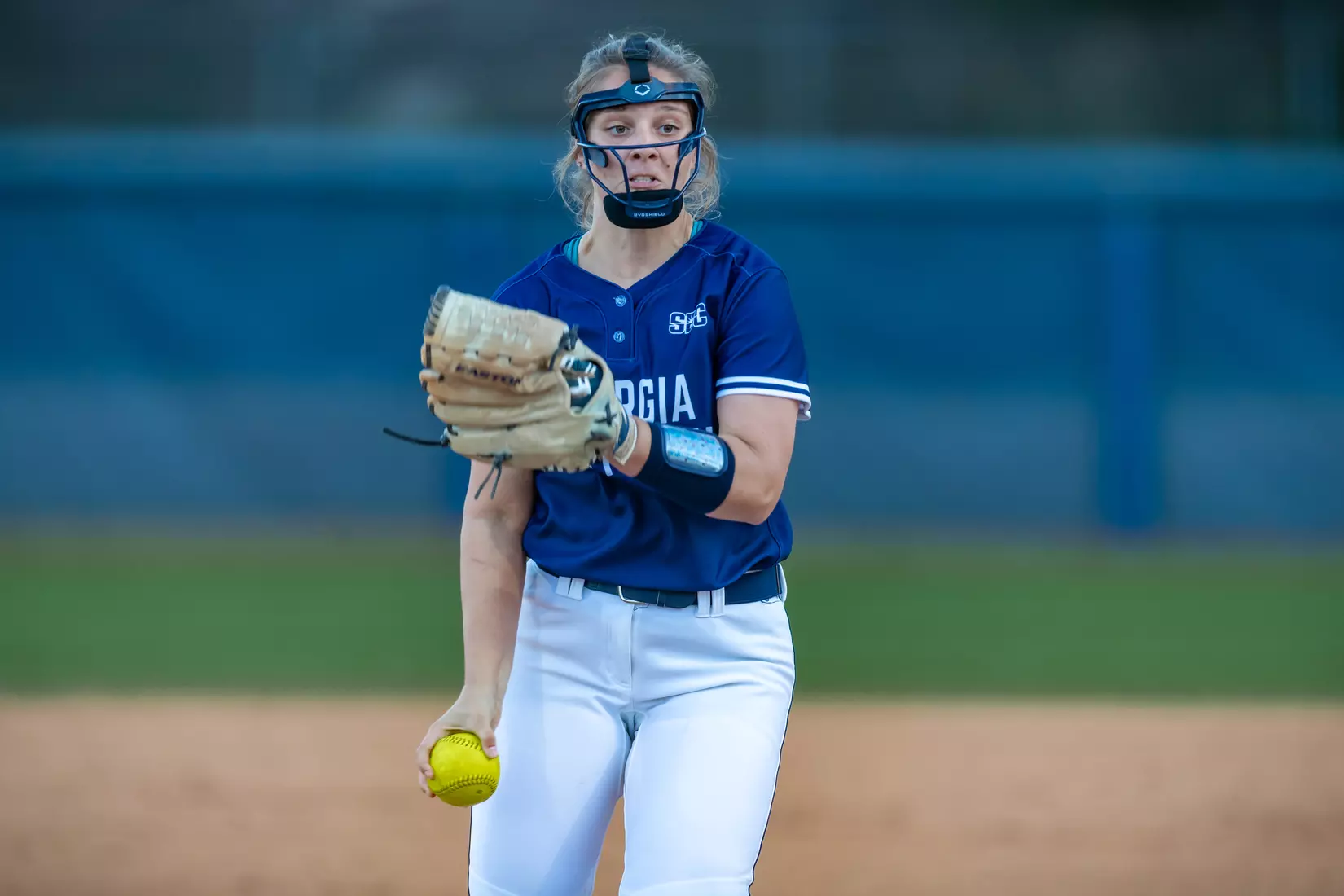 STATESBORO, GEORGIA - FEBRUARY 18: Georgia Southern Softball faces the UT Martin Skyhawks at Eagle Field on February 18, 2022 in Statesboro, Georgia