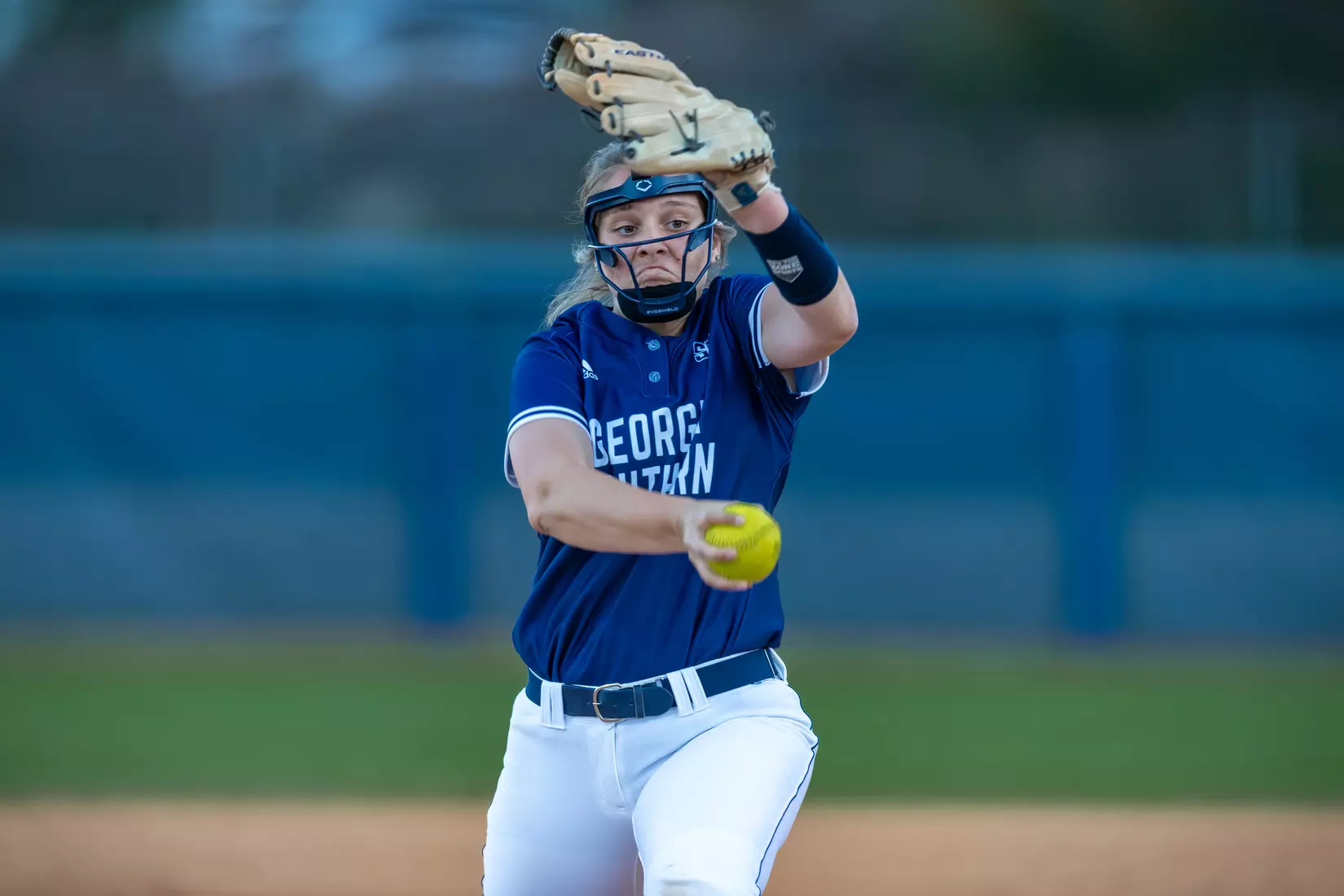 STATESBORO, GEORGIA - FEBRUARY 18: Georgia Southern Softball faces the UT Martin Skyhawks at Eagle Field on February 18, 2022 in Statesboro, Georgia