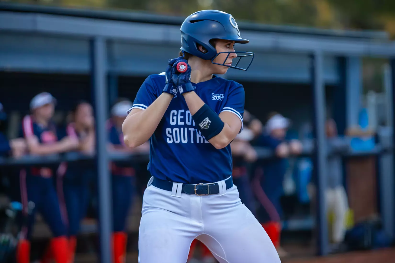 STATESBORO, GEORGIA - FEBRUARY 18: Georgia Southern Softball faces the UT Martin Skyhawks at Eagle Field on February 18, 2022 in Statesboro, Georgia