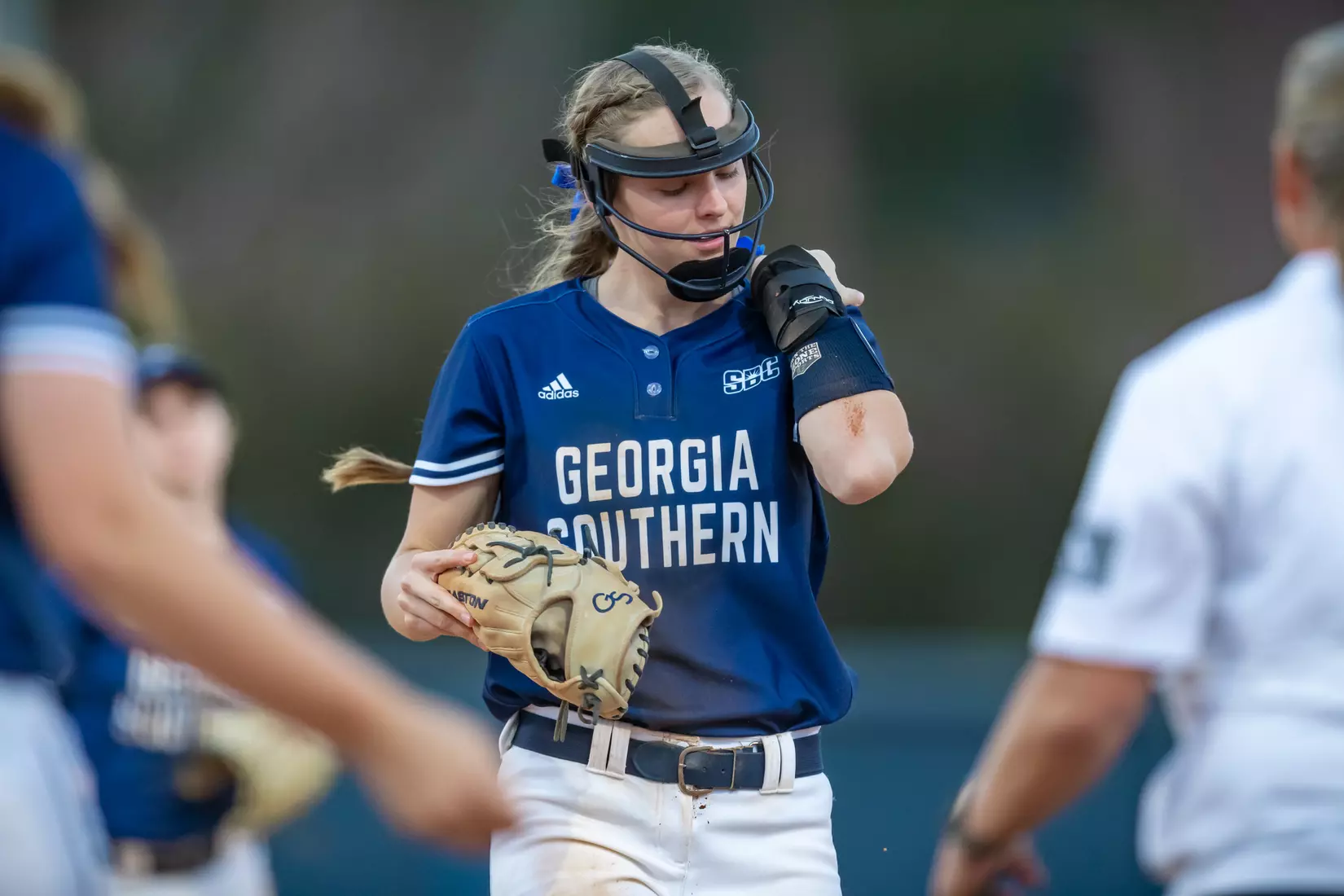 STATESBORO, GEORGIA - FEBRUARY 18: Georgia Southern Softball faces the UT Martin Skyhawks at Eagle Field on February 18, 2022 in Statesboro, Georgia