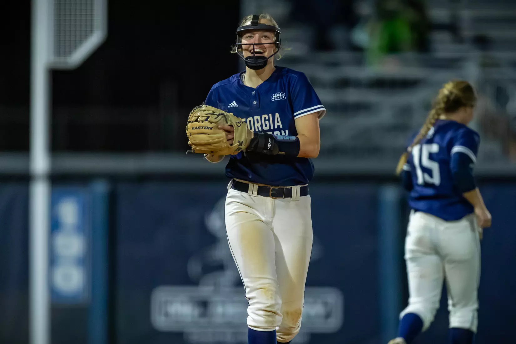 STATESBORO, GEORGIA - FEBRUARY 18: Georgia Southern Softball faces the UT Martin Skyhawks at Eagle Field on February 18, 2022 in Statesboro, Georgia