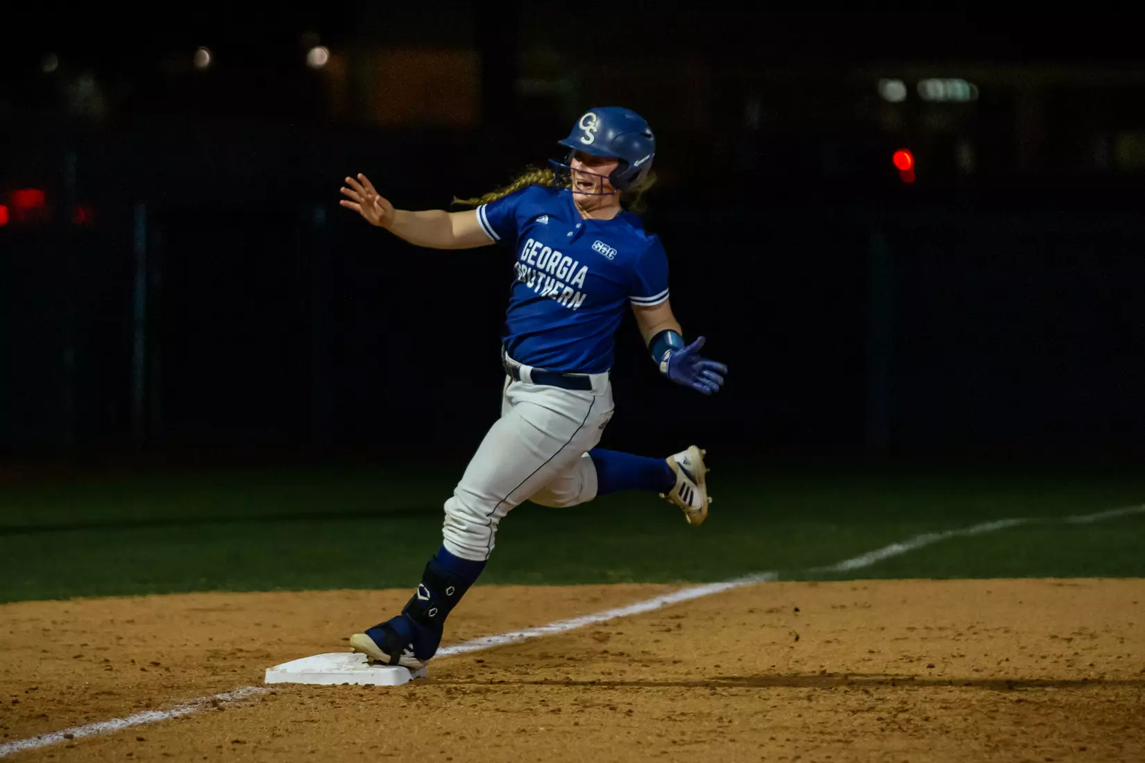 STATESBORO, GEORGIA - FEBRUARY 18: Georgia Southern Softball faces the UT Martin Skyhawks at Eagle Field on February 18, 2022 in Statesboro, Georgia