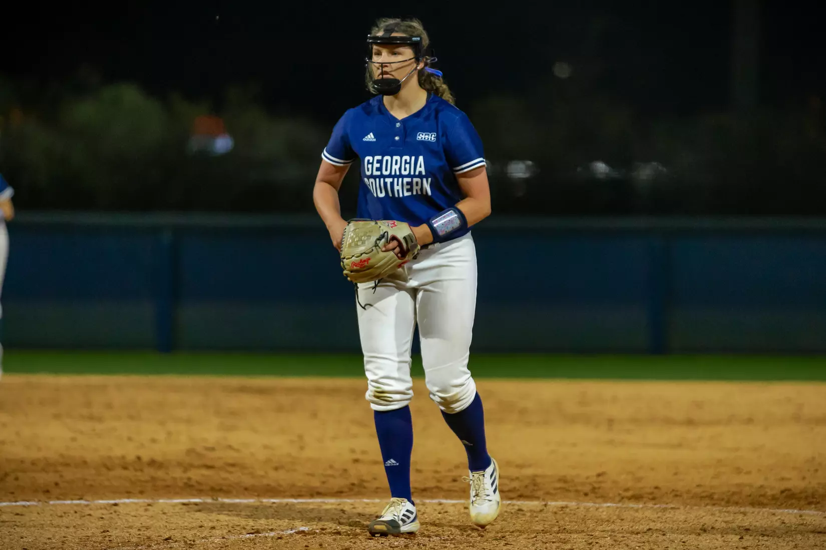 STATESBORO, GEORGIA - FEBRUARY 18: Georgia Southern Softball faces the UT Martin Skyhawks at Eagle Field on February 18, 2022 in Statesboro, Georgia