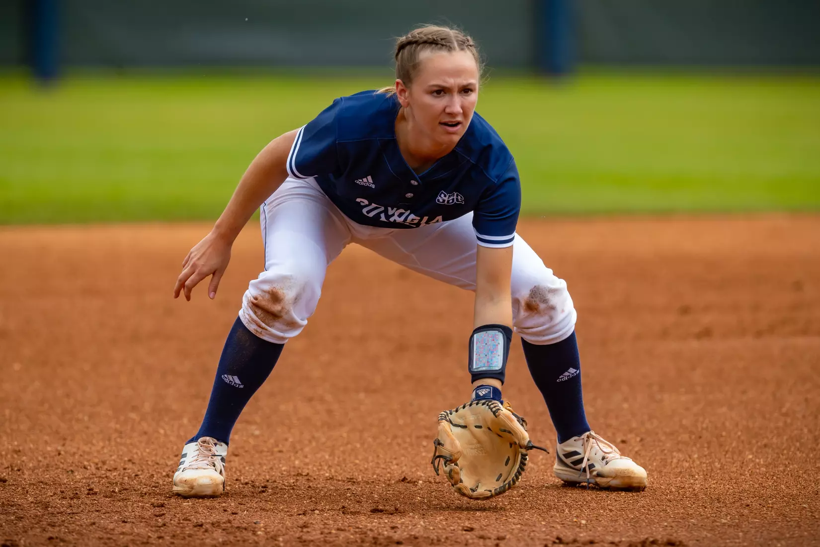 STATESBORO, GEORGIA - MARCH 19: Georgia Southern Eagles Softball faces the Louisiana Ragin’ Cajuns at the Eagle Softball Field on March 19, 2022 in Statesboro, Georgia.