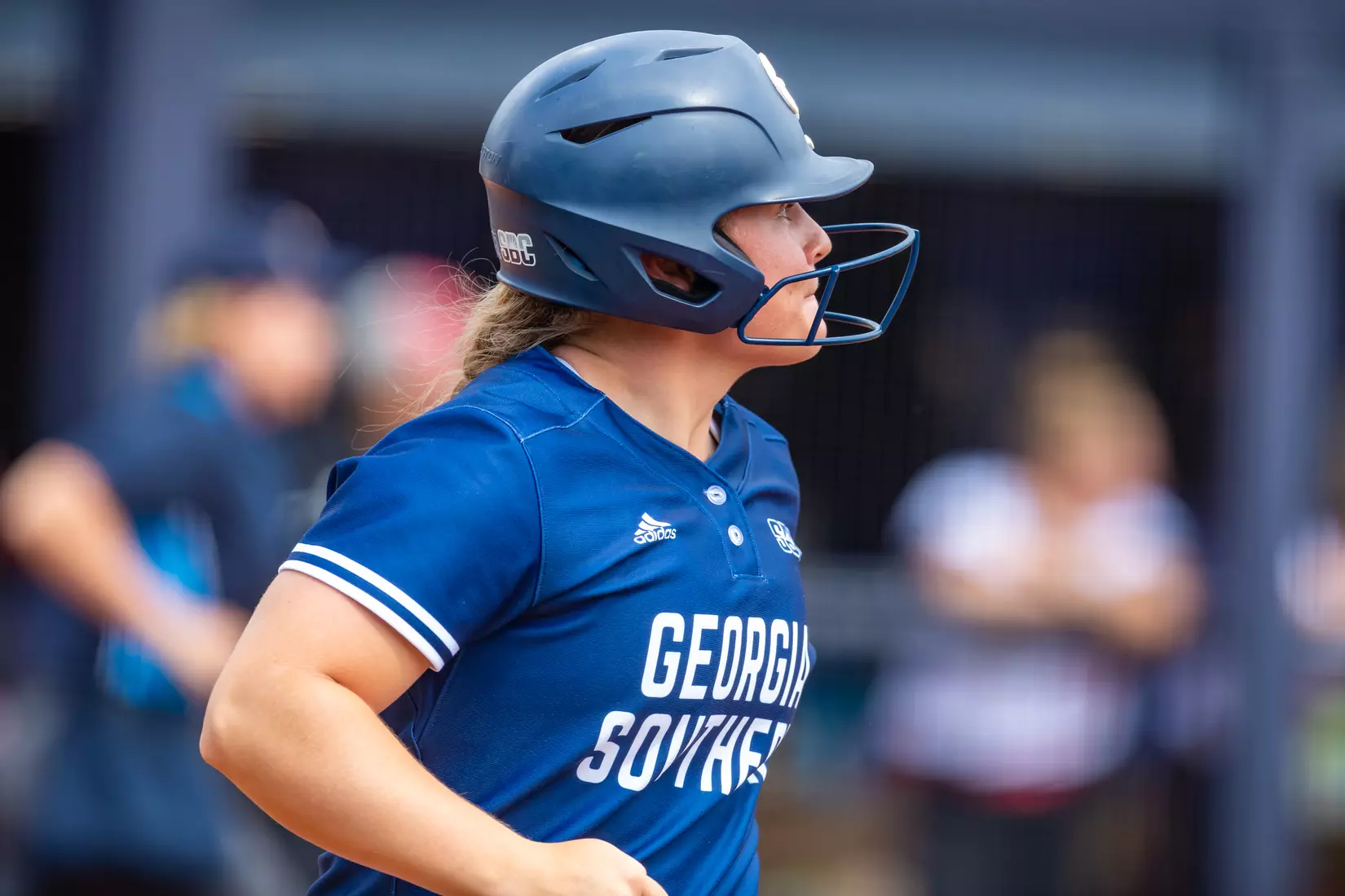 STATESBORO, GEORGIA - MARCH 19: Georgia Southern Eagles Softball faces the Louisiana Ragin’ Cajuns at the Eagle Softball Field on March 19, 2022 in Statesboro, Georgia.