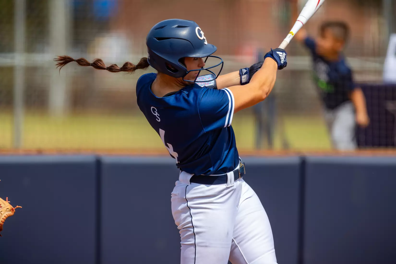 STATESBORO, GEORGIA - MARCH 19: Georgia Southern Eagles Softball faces the Louisiana Ragin’ Cajuns at the Eagle Softball Field on March 19, 2022 in Statesboro, Georgia.