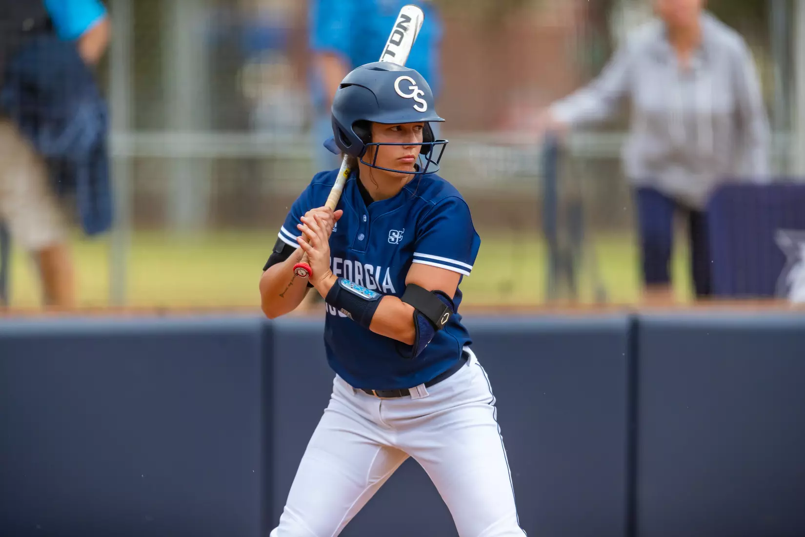 STATESBORO, GEORGIA - MARCH 19: Georgia Southern Eagles Softball faces the Louisiana Ragin’ Cajuns at the Eagle Softball Field on March 19, 2022 in Statesboro, Georgia.
