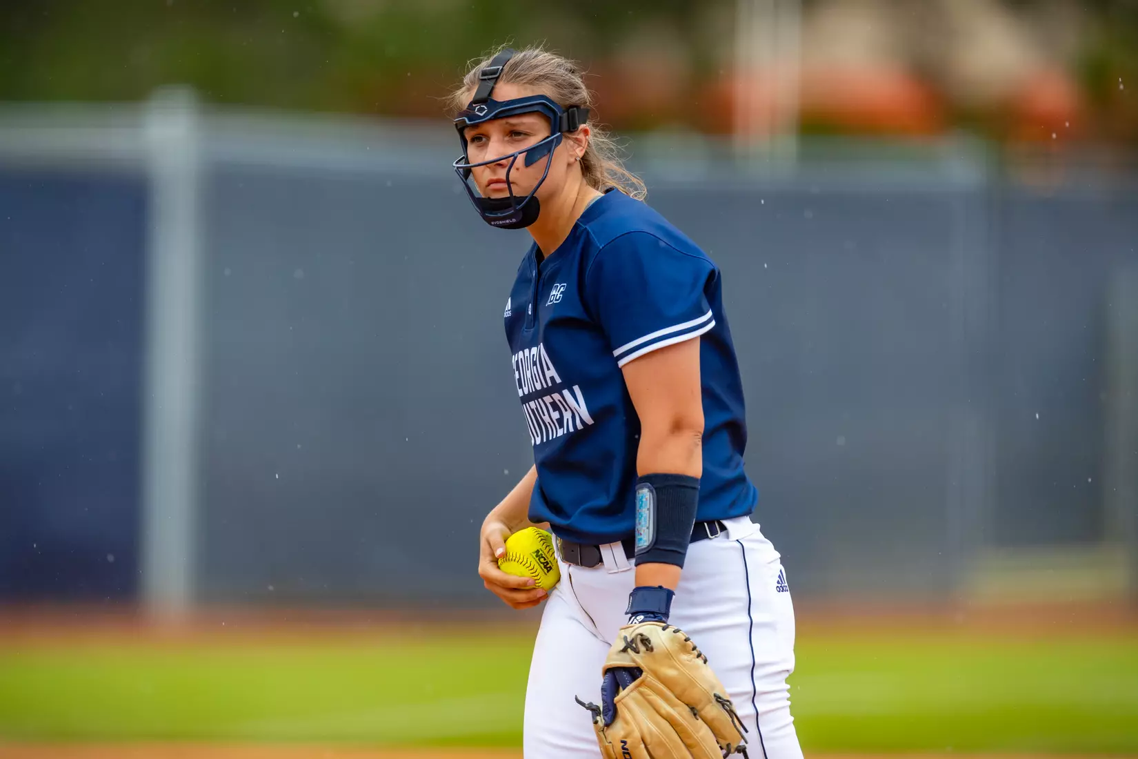 STATESBORO, GEORGIA - MARCH 19: Georgia Southern Eagles Softball faces the Louisiana Ragin’ Cajuns at the Eagle Softball Field on March 19, 2022 in Statesboro, Georgia.