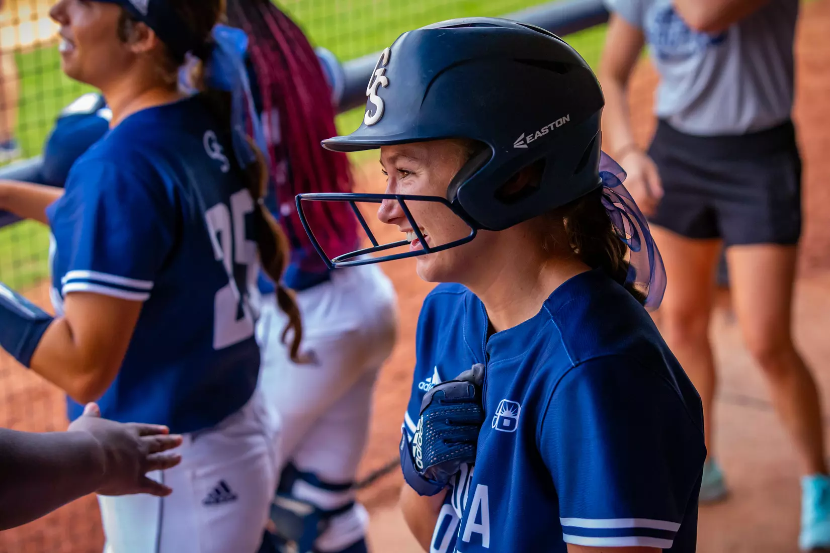 STATESBORO, GEORGIA - MARCH 19: Georgia Southern Eagles Softball faces the Louisiana Ragin’ Cajuns at the Eagle Softball Field on March 19, 2022 in Statesboro, Georgia.
