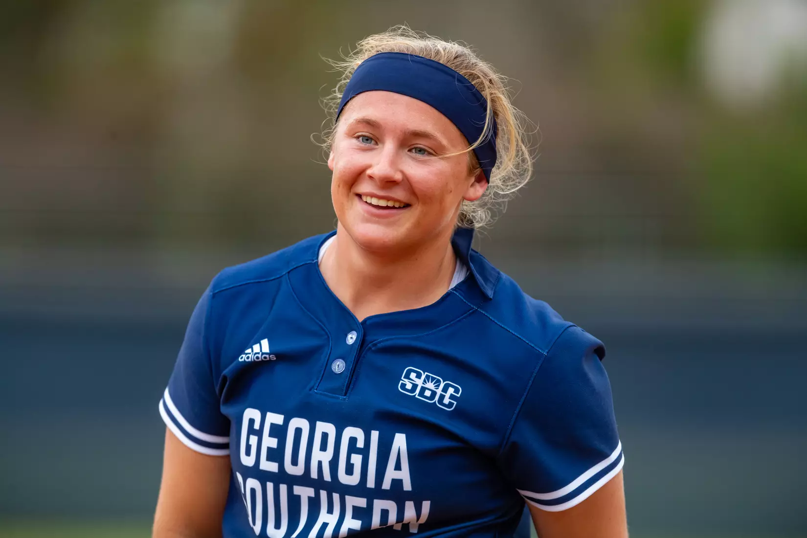 STATESBORO, GEORGIA - MARCH 19: Georgia Southern Eagles Softball faces the Louisiana Ragin’ Cajuns at the Eagle Softball Field on March 19, 2022 in Statesboro, Georgia.