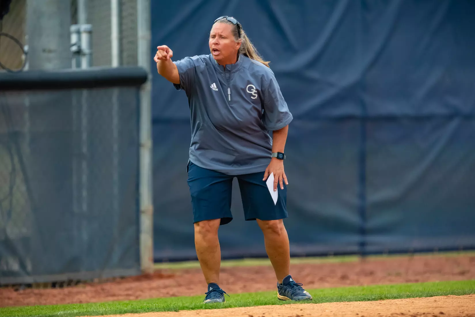 STATESBORO, GEORGIA - MARCH 19: Georgia Southern Eagles Softball faces the Louisiana Ragin’ Cajuns at the Eagle Softball Field on March 19, 2022 in Statesboro, Georgia.