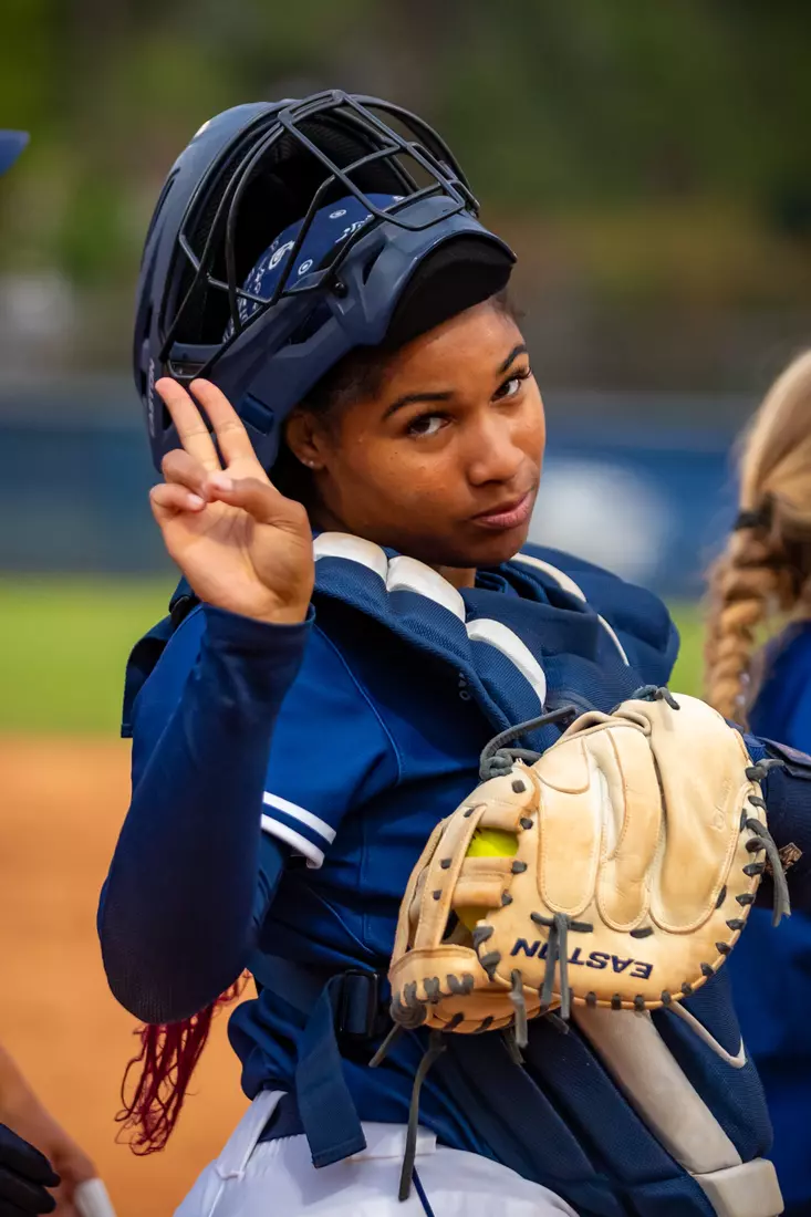 STATESBORO, GEORGIA - MARCH 19: Georgia Southern Eagles Softball faces the Louisiana Ragin’ Cajuns at the Eagle Softball Field on March 19, 2022 in Statesboro, Georgia.