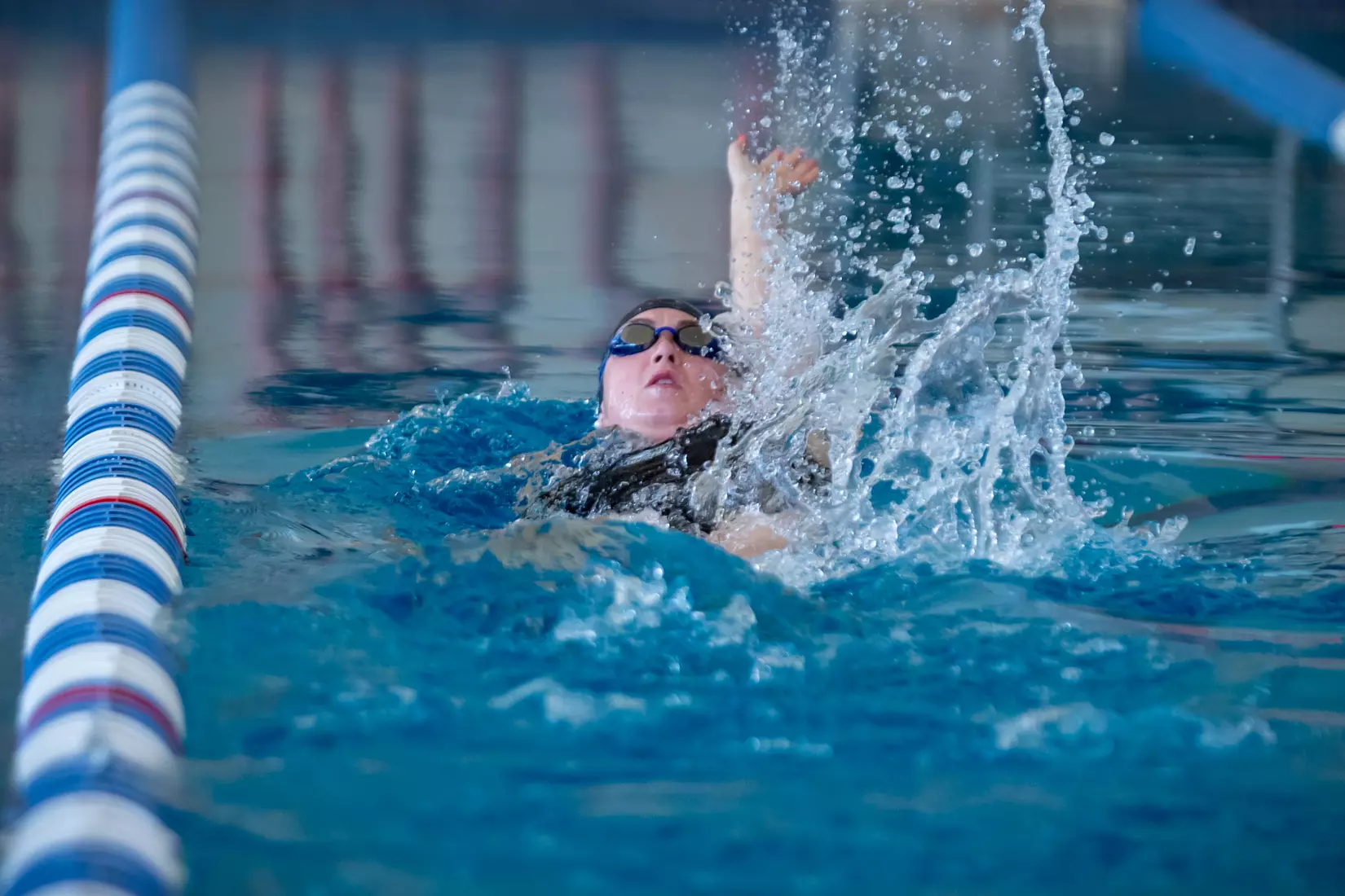 STATESBORO, GEORGIA - JANUARY 29: Georgia Southern Swimming & Diving plays host to the North Florida Ospreys and SCAD Bees at the RAC Pool on January 29, 2022 in Statesboro, Georgia