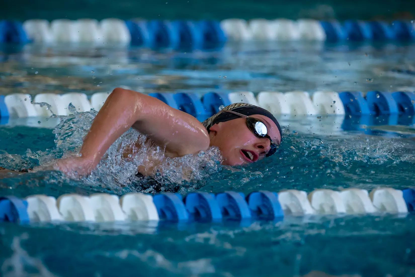 STATESBORO, GEORGIA - JANUARY 29: Georgia Southern Swimming & Diving plays host to the North Florida Ospreys and SCAD Bees at the RAC Pool on January 29, 2022 in Statesboro, Georgia