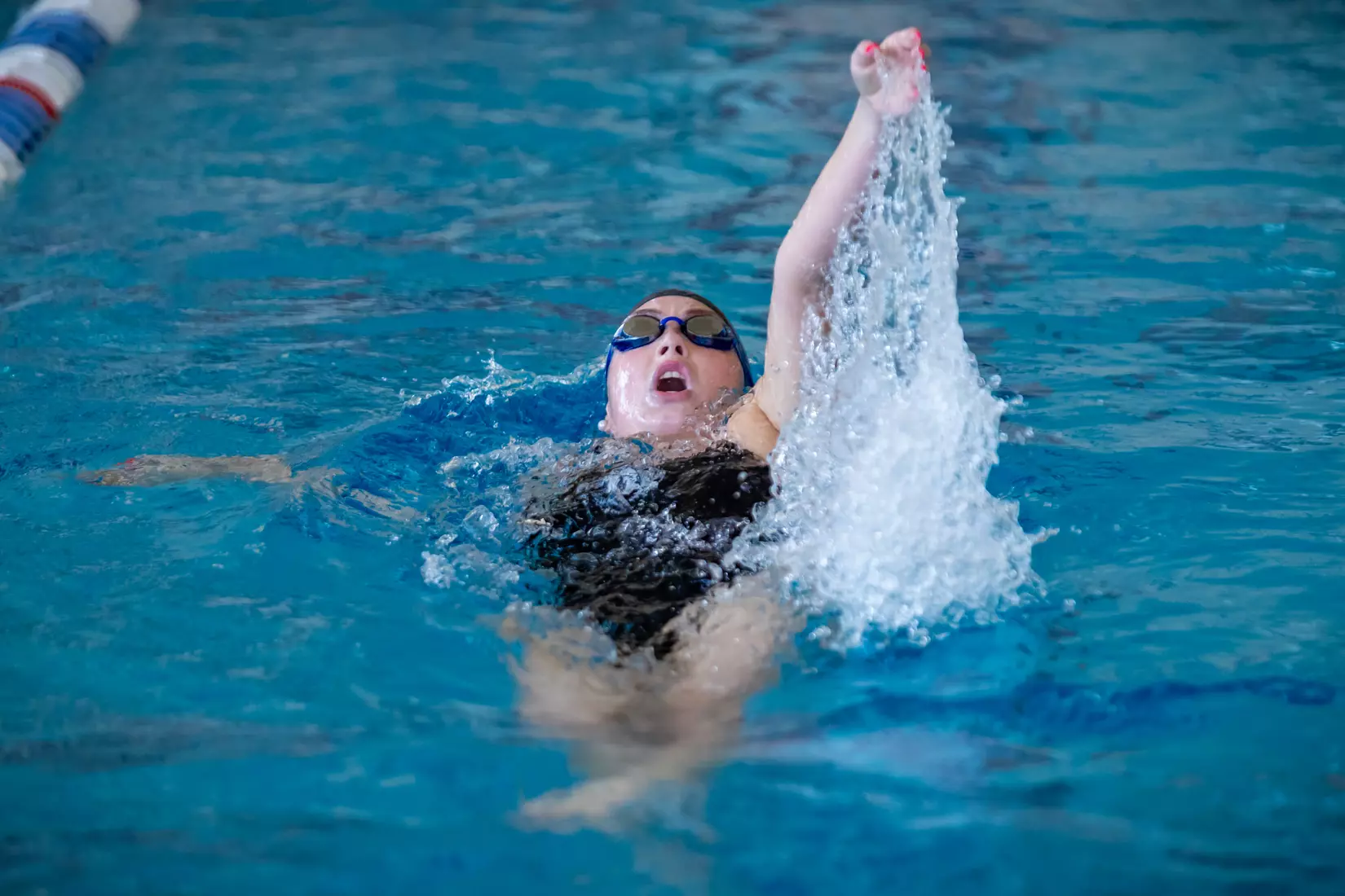 STATESBORO, GEORGIA - JANUARY 29: Georgia Southern Swimming & Diving plays host to the North Florida Ospreys and SCAD Bees at the RAC Pool on January 29, 2022 in Statesboro, Georgia
