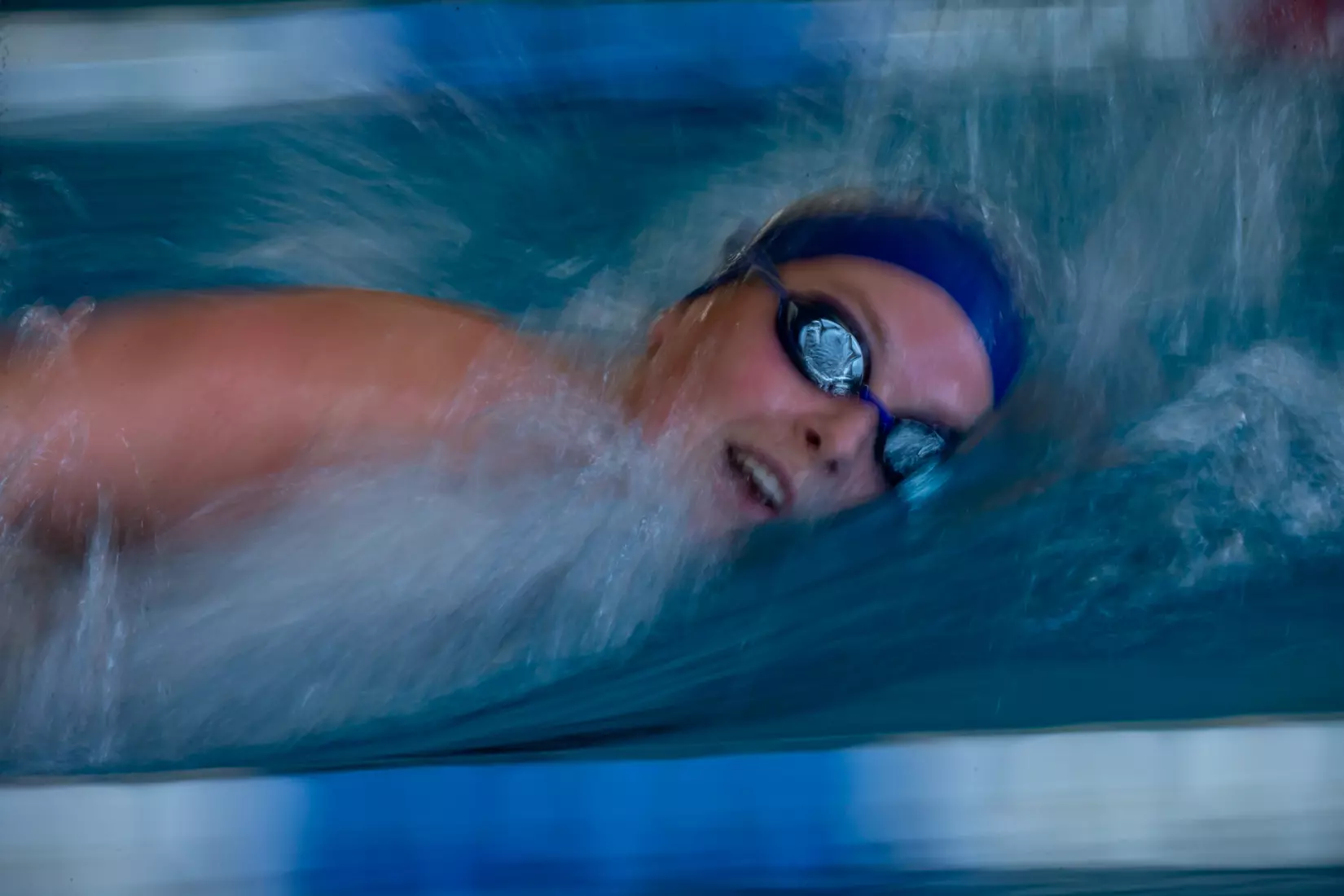 STATESBORO, GEORGIA - JANUARY 29: Georgia Southern Swimming & Diving plays host to the North Florida Ospreys and SCAD Bees at the RAC Pool on January 29, 2022 in Statesboro, Georgia