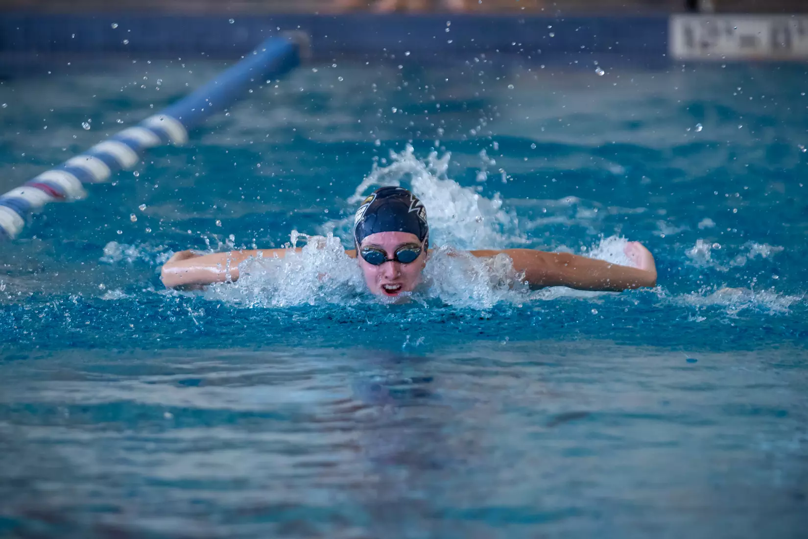 STATESBORO, GEORGIA - JANUARY 29: Georgia Southern Swimming & Diving plays host to the North Florida Ospreys and SCAD Bees at the RAC Pool on January 29, 2022 in Statesboro, Georgia