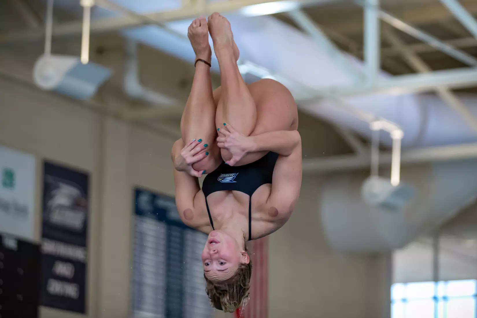 STATESBORO, GEORGIA - JANUARY 29: Georgia Southern Swimming & Diving plays host to the North Florida Ospreys and SCAD Bees at the RAC Pool on January 29, 2022 in Statesboro, Georgia