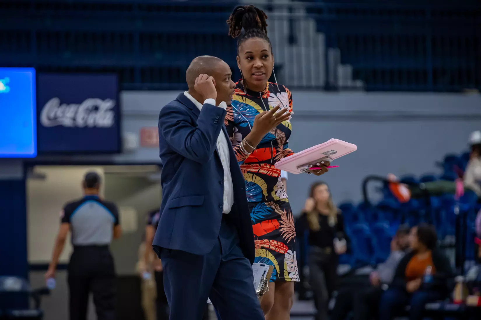 STATESBORO, GEORGIA - JANUARY 13: Georgia Southern Women’s Basketball faces the Texas State Bobcats at Hanner Fieldhouse on January 13, 2022 in Statesboro, Georgia