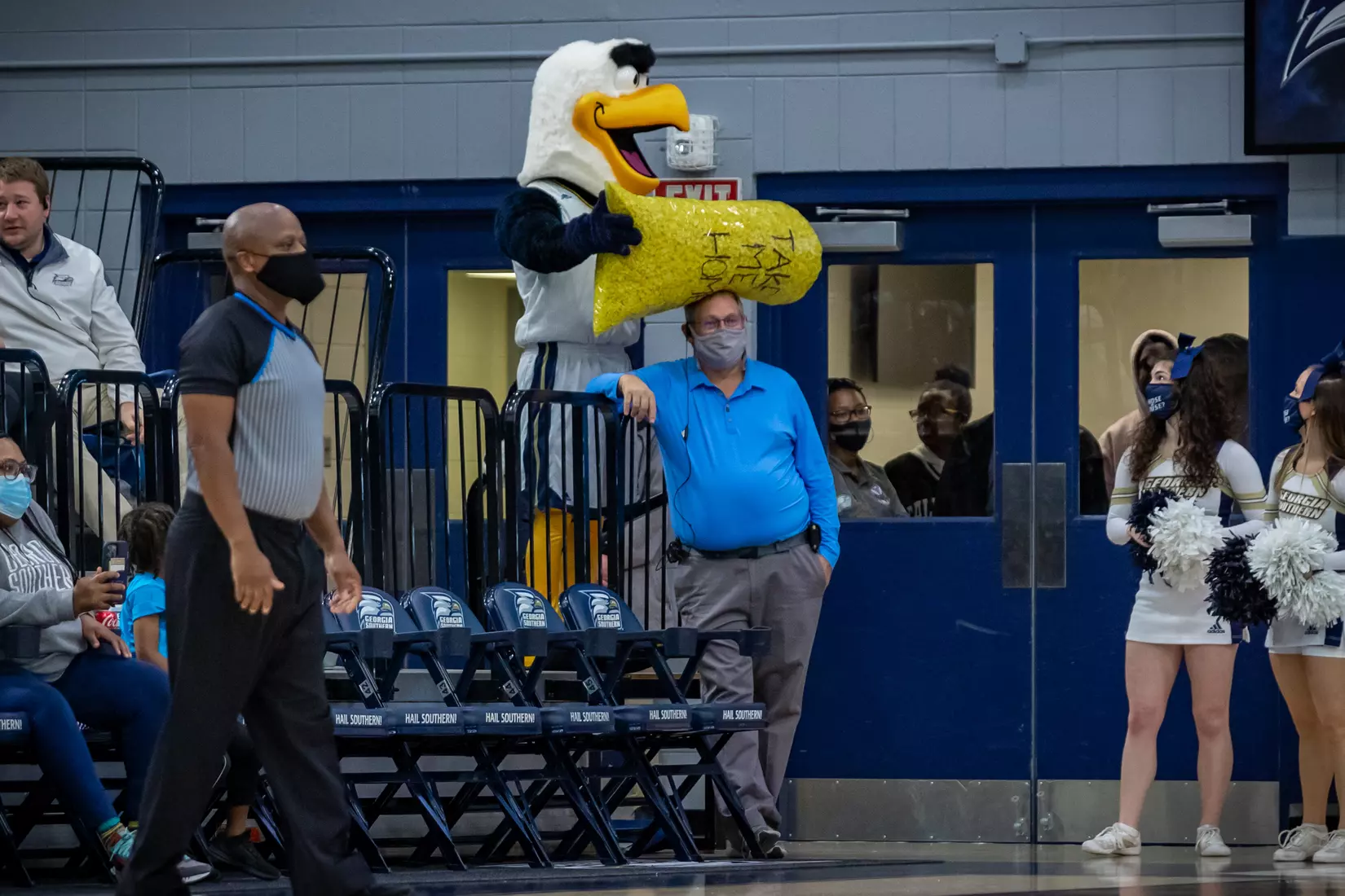 STATESBORO, GEORGIA - JANUARY 13: Georgia Southern Women’s Basketball faces the Texas State Bobcats at Hanner Fieldhouse on January 13, 2022 in Statesboro, Georgia