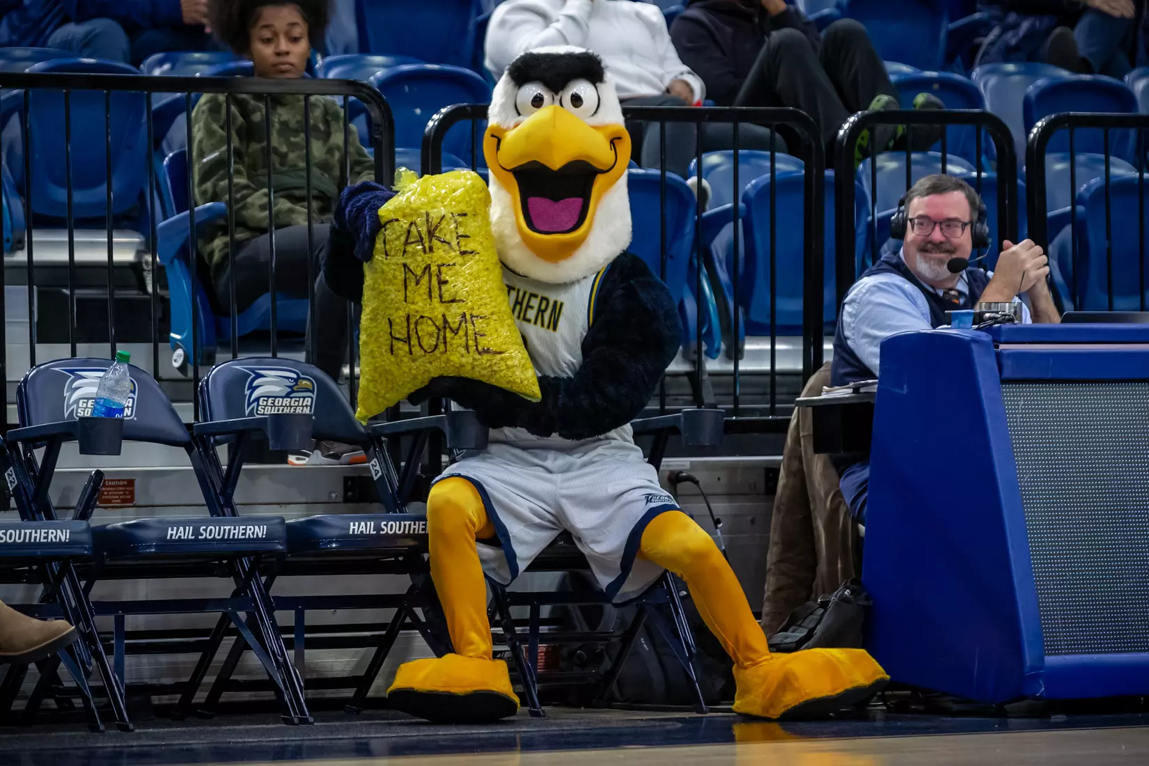 STATESBORO, GEORGIA - JANUARY 13: Georgia Southern Women’s Basketball faces the Texas State Bobcats at Hanner Fieldhouse on January 13, 2022 in Statesboro, Georgia