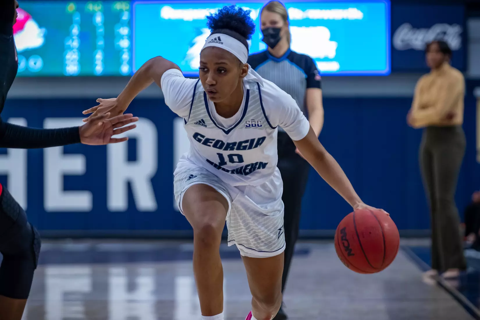 STATESBORO, GEORGIA - DECEMBER 11: Georgia Southern Women’s Basketball faces the Gardner-Webb Bulldogs at Hanner Fieldhouse on December 11, 2021 in Statesboro, Georgia