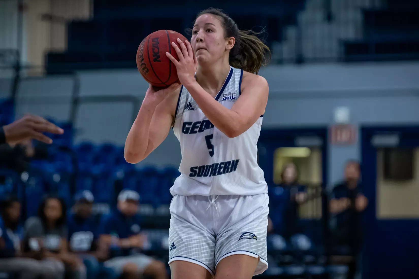 STATESBORO, GEORGIA - DECEMBER 11: Georgia Southern Women’s Basketball faces the Gardner-Webb Bulldogs at Hanner Fieldhouse on December 11, 2021 in Statesboro, Georgia