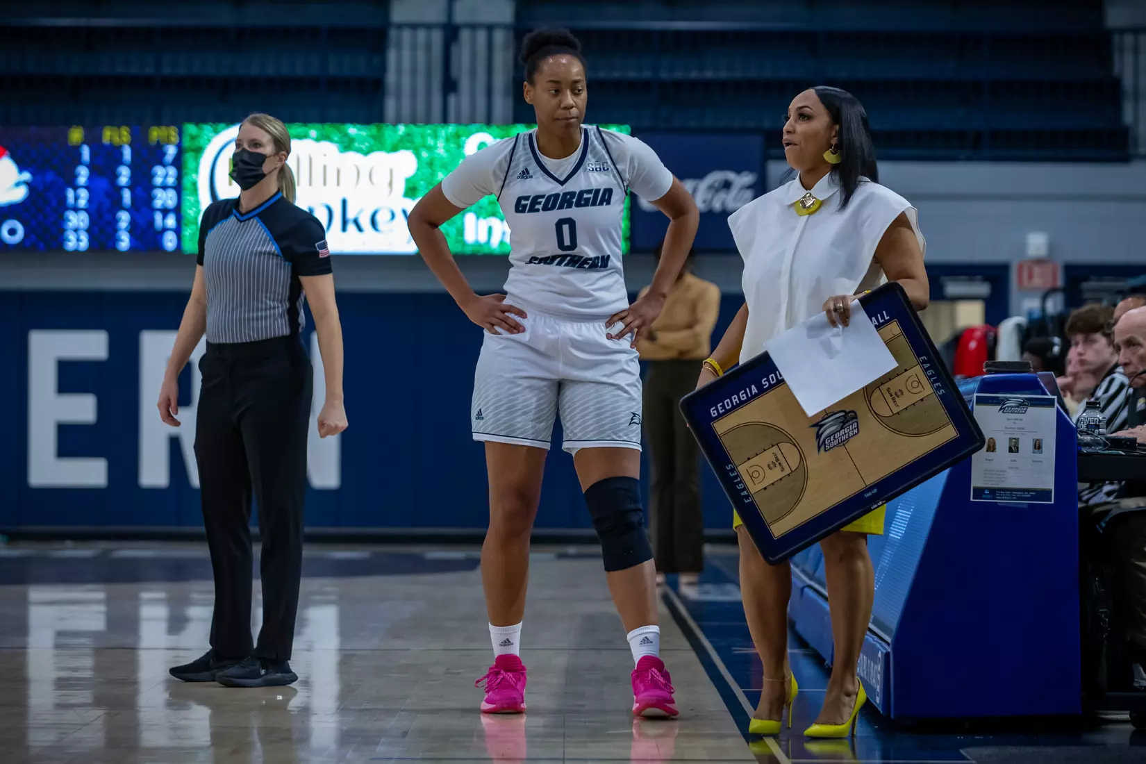 STATESBORO, GEORGIA - DECEMBER 11: Georgia Southern Women’s Basketball faces the Gardner-Webb Bulldogs at Hanner Fieldhouse on December 11, 2021 in Statesboro, Georgia
