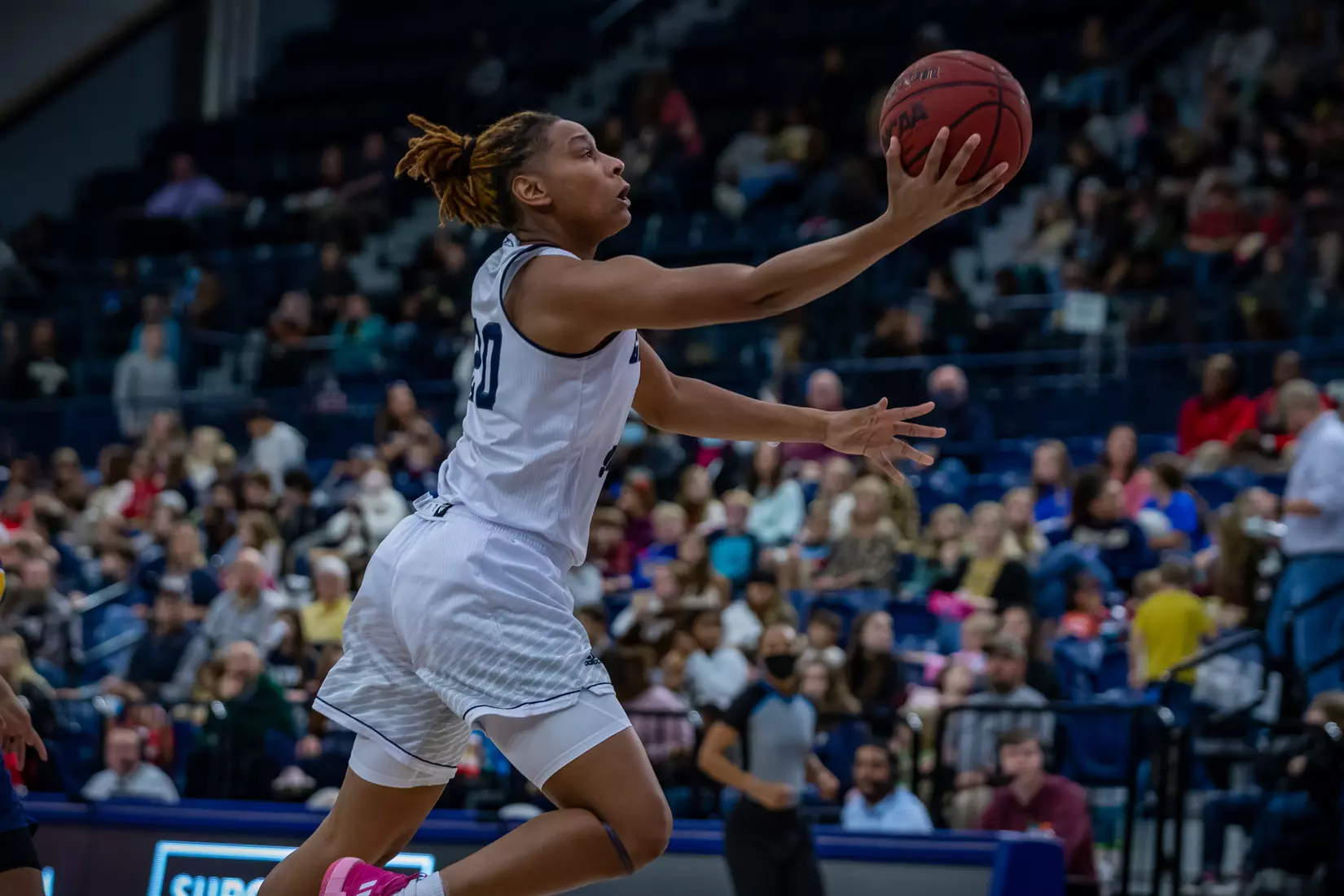 STATESBORO, GEORGIA - DECEMBER 13: Georgia Southern Women’s Basketball faces the Carver College Cougars at Hanner Fieldhouse on December 13, 2021 in Statesboro, Georgia
