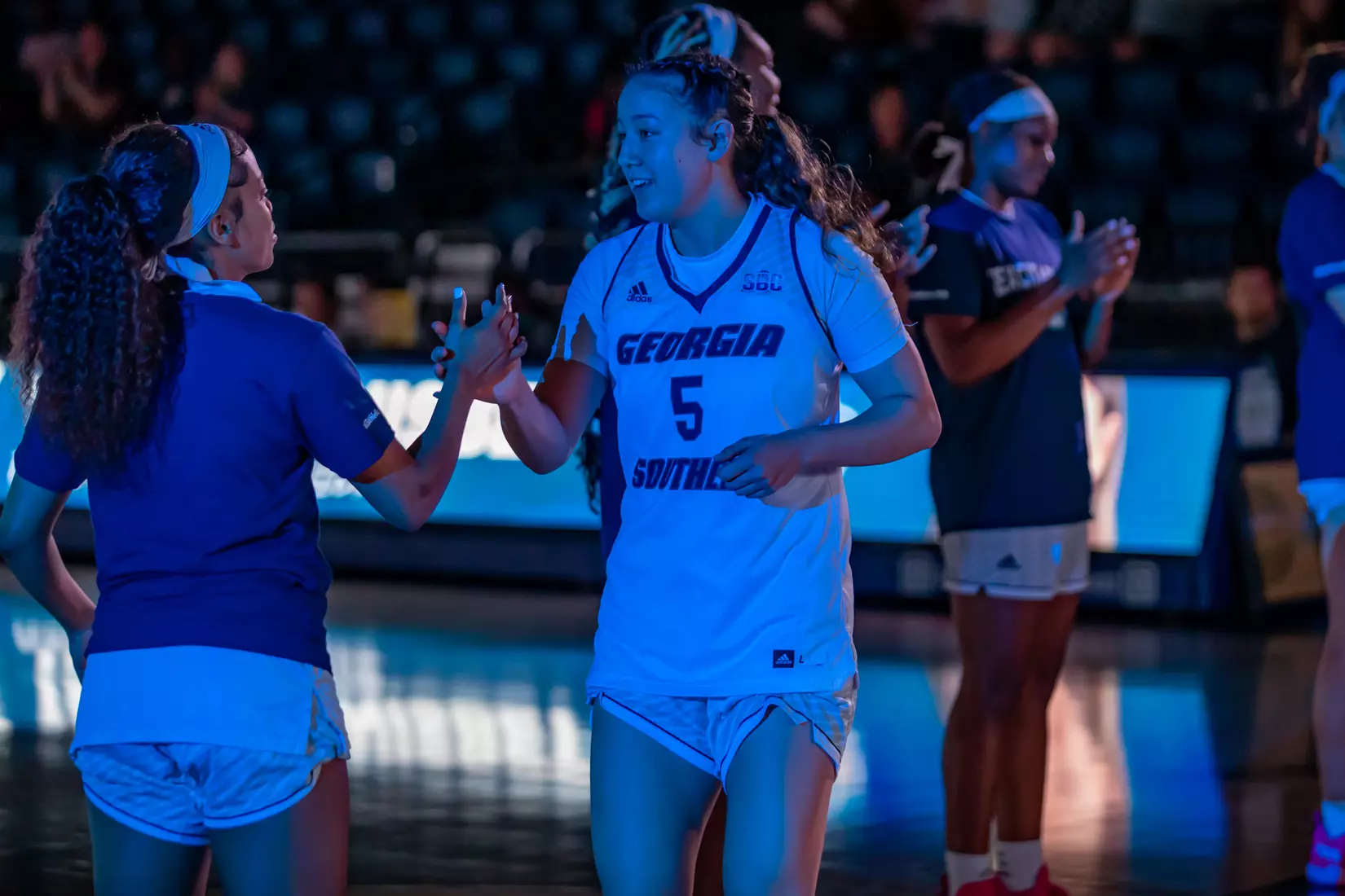 STATESBORO, GEORGIA - DECEMBER 19: Georgia Southern Women’s Basketball faces the Bethune-Cookman Wildcats at Hanner Fieldhouse on December 19, 2021 in Statesboro, Georgia