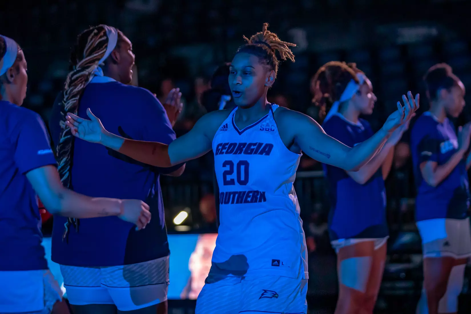 STATESBORO, GEORGIA - DECEMBER 19: Georgia Southern Women’s Basketball faces the Bethune-Cookman Wildcats at Hanner Fieldhouse on December 19, 2021 in Statesboro, Georgia