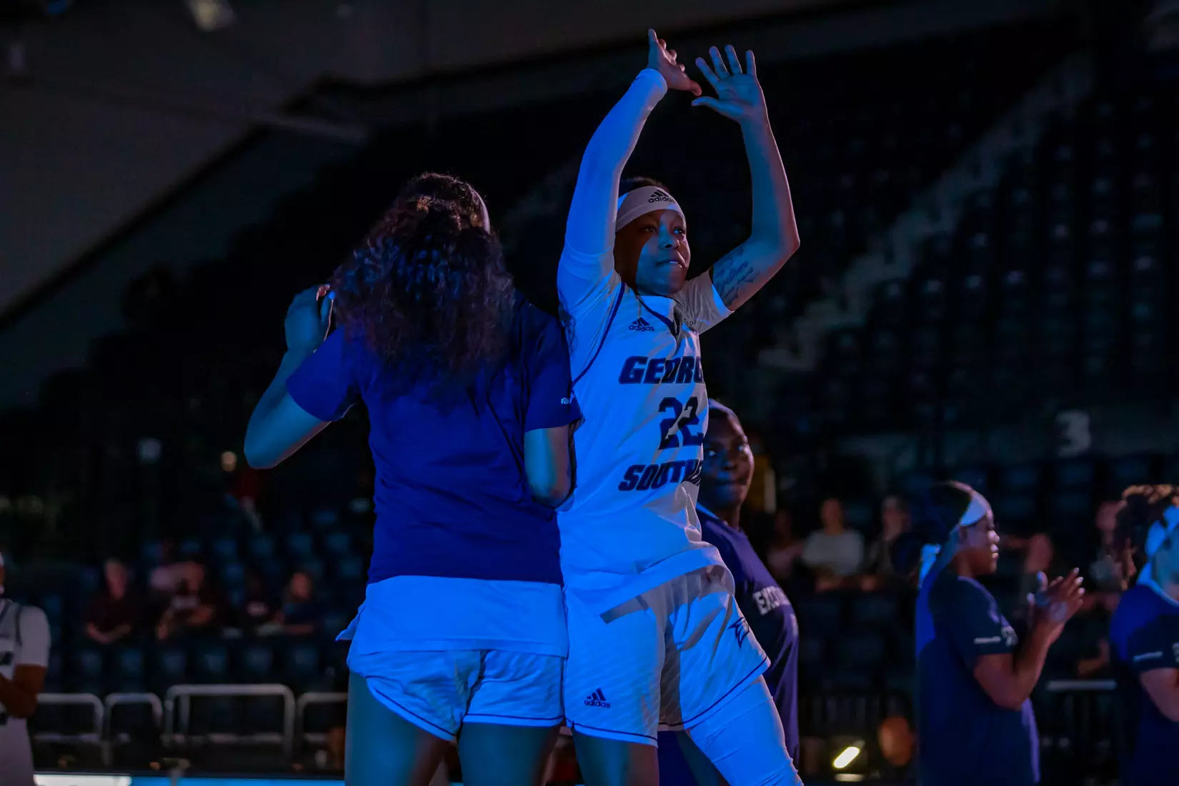 STATESBORO, GEORGIA - DECEMBER 19: Georgia Southern Women’s Basketball faces the Bethune-Cookman Wildcats at Hanner Fieldhouse on December 19, 2021 in Statesboro, Georgia