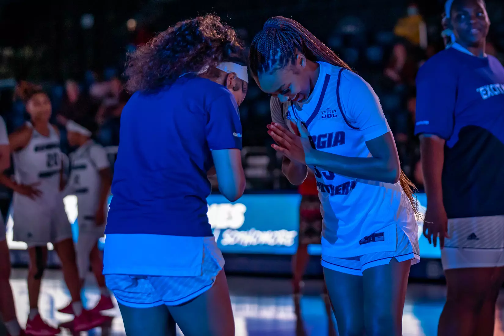 STATESBORO, GEORGIA - DECEMBER 19: Georgia Southern Women’s Basketball faces the Bethune-Cookman Wildcats at Hanner Fieldhouse on December 19, 2021 in Statesboro, Georgia