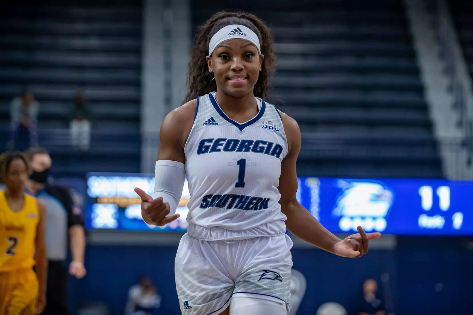 STATESBORO, GEORGIA - DECEMBER 19: Georgia Southern Women’s Basketball faces the Bethune-Cookman Wildcats at Hanner Fieldhouse on December 19, 2021 in Statesboro, Georgia