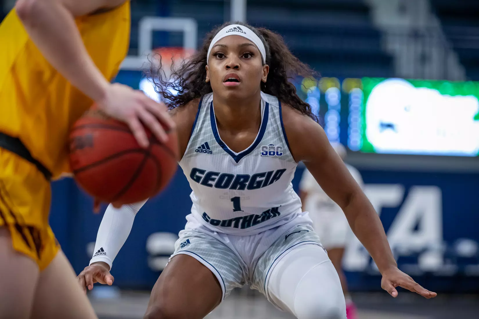 STATESBORO, GEORGIA - DECEMBER 19: Georgia Southern Women’s Basketball faces the Bethune-Cookman Wildcats at Hanner Fieldhouse on December 19, 2021 in Statesboro, Georgia