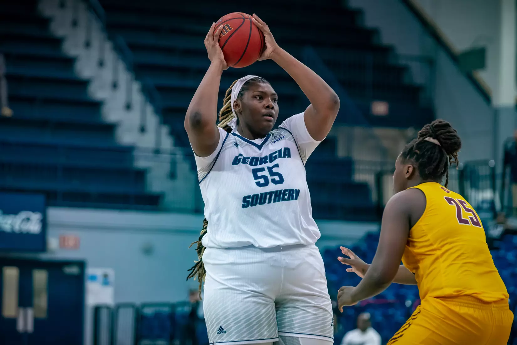 STATESBORO, GEORGIA - DECEMBER 19: Georgia Southern Women’s Basketball faces the Bethune-Cookman Wildcats at Hanner Fieldhouse on December 19, 2021 in Statesboro, Georgia