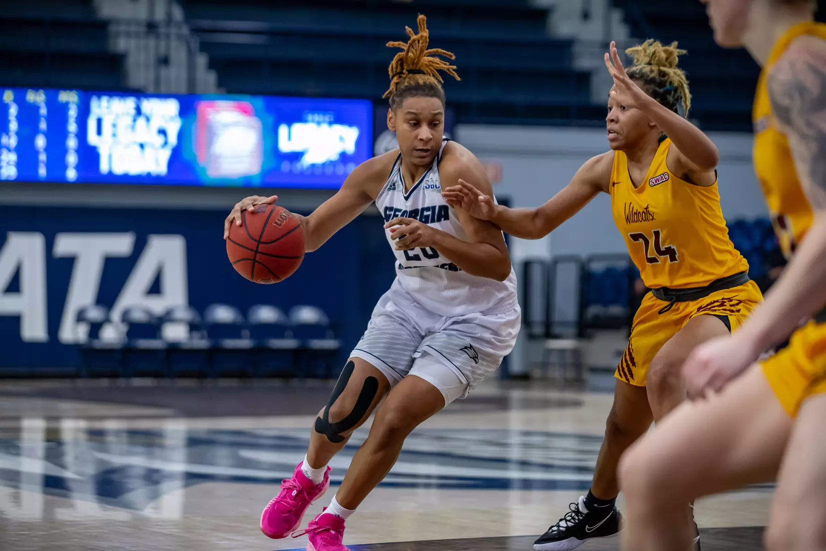 STATESBORO, GEORGIA - DECEMBER 19: Georgia Southern Women’s Basketball faces the Bethune-Cookman Wildcats at Hanner Fieldhouse on December 19, 2021 in Statesboro, Georgia
