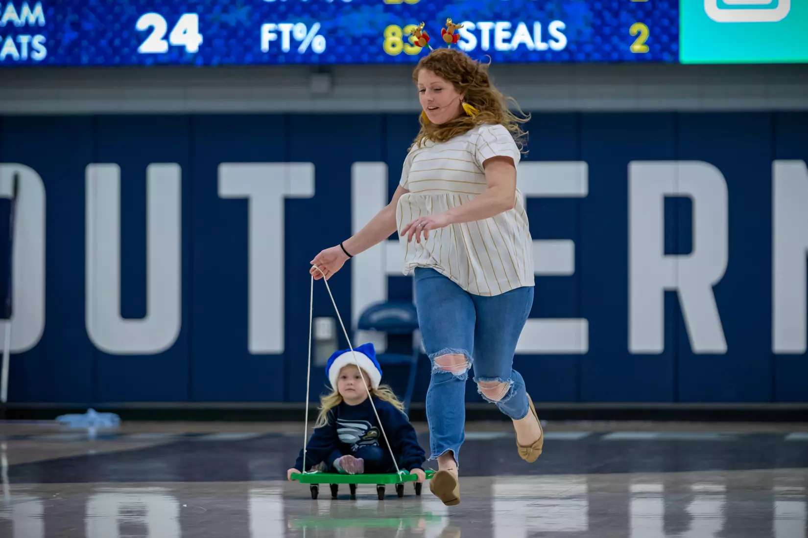 STATESBORO, GEORGIA - DECEMBER 19: Georgia Southern Women’s Basketball faces the Bethune-Cookman Wildcats at Hanner Fieldhouse on December 19, 2021 in Statesboro, Georgia