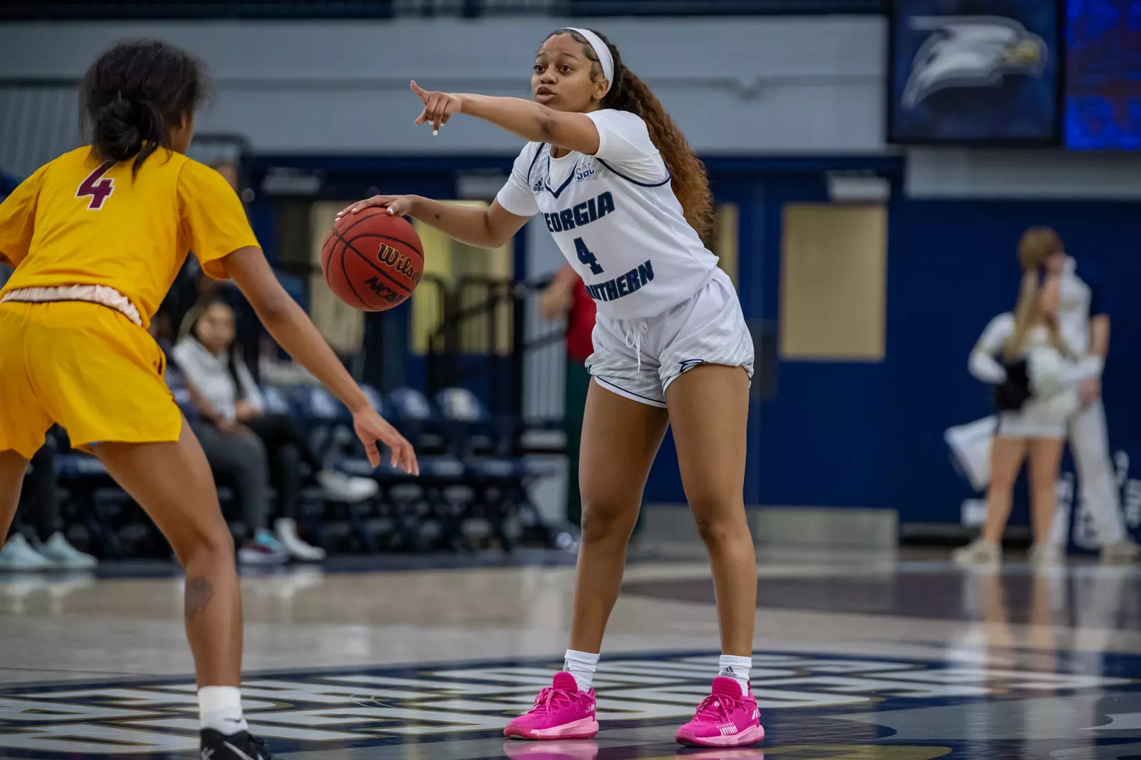 STATESBORO, GEORGIA - DECEMBER 19: Georgia Southern Women’s Basketball faces the Bethune-Cookman Wildcats at Hanner Fieldhouse on December 19, 2021 in Statesboro, Georgia