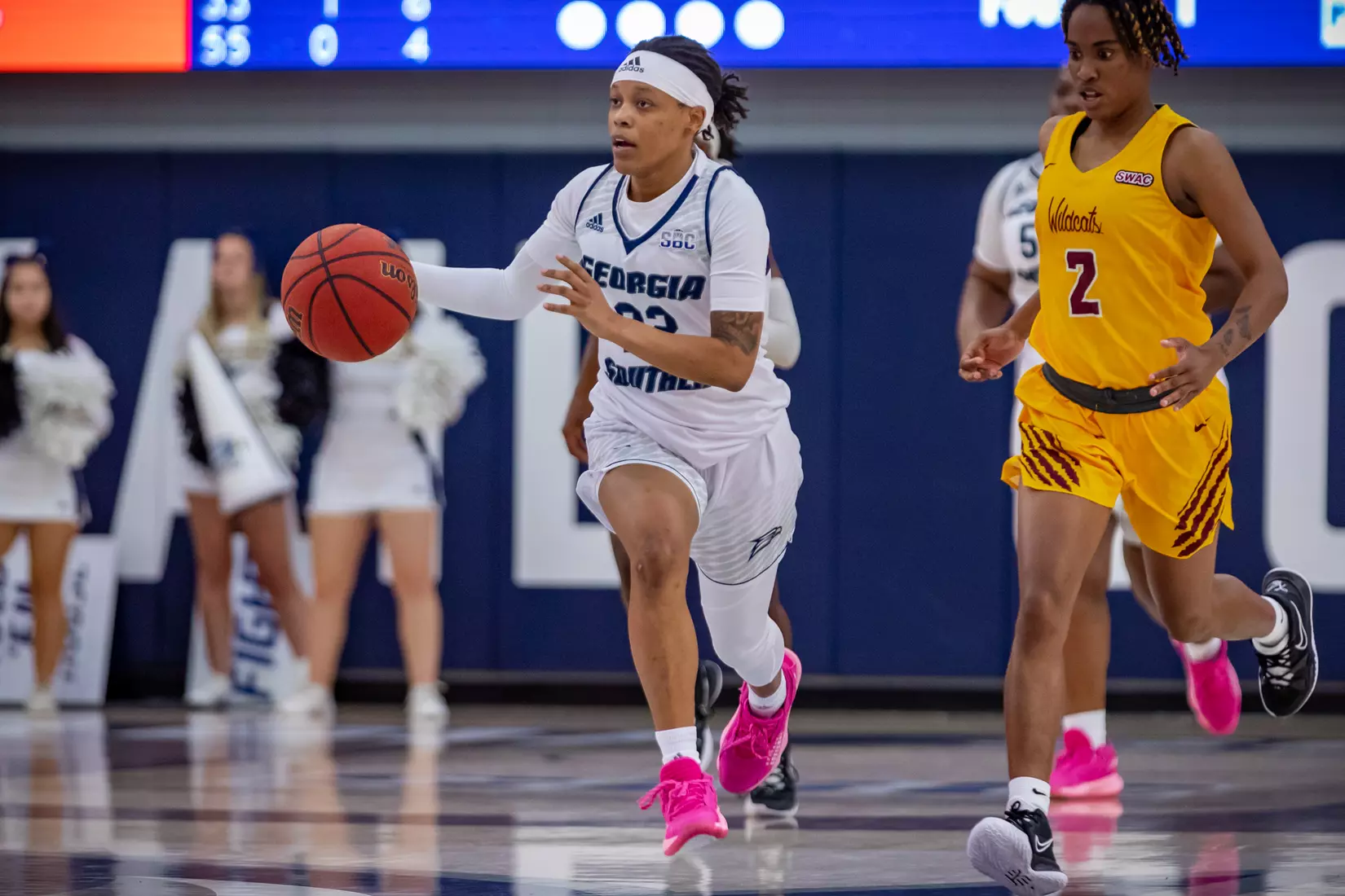 STATESBORO, GEORGIA - DECEMBER 19: Georgia Southern Women’s Basketball faces the Bethune-Cookman Wildcats at Hanner Fieldhouse on December 19, 2021 in Statesboro, Georgia