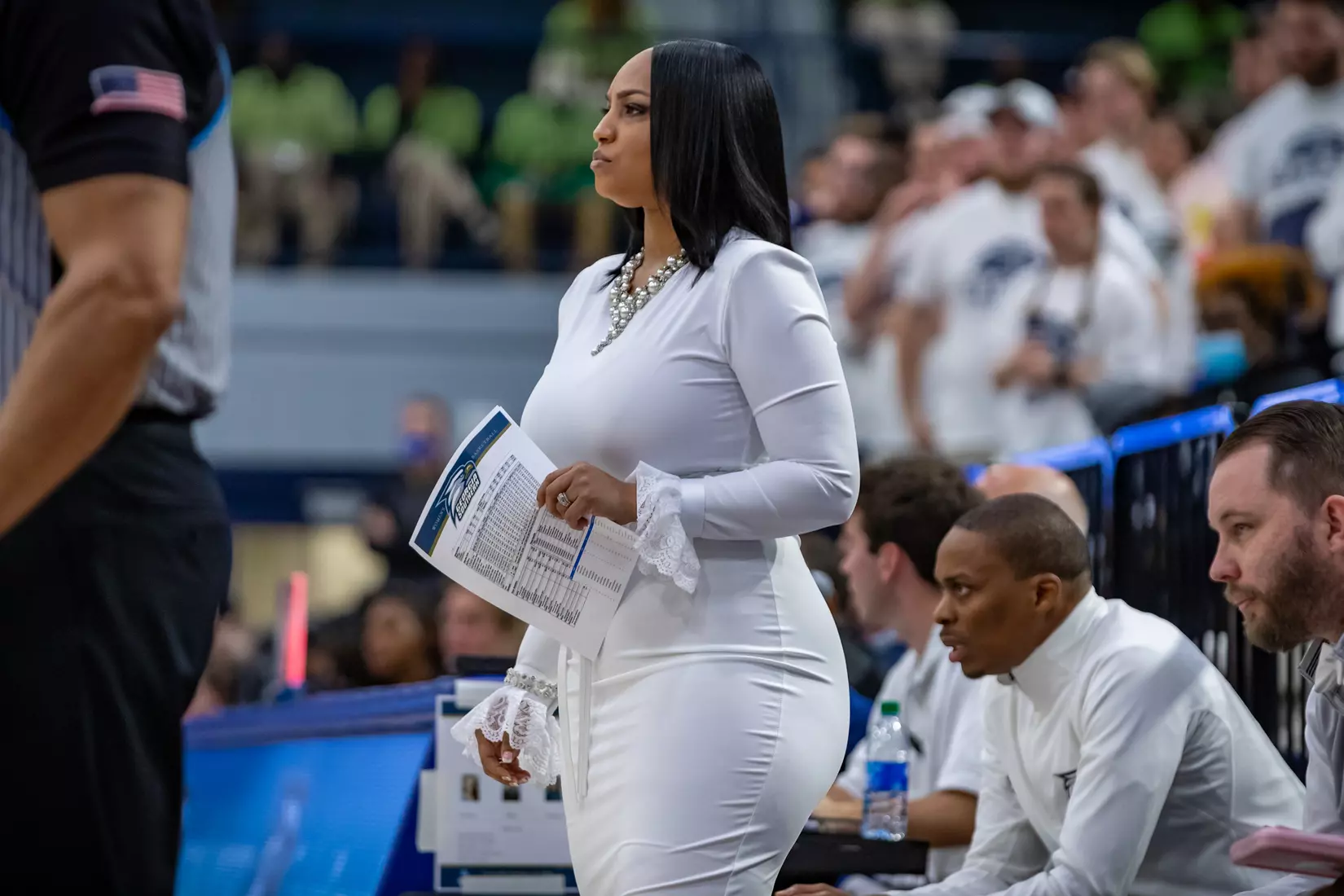 STATESBORO, GEORGIA - FEBRUARY 5: Georgia Southern Women’s Basketball faces the Georgia State Panthers at Hanner Fieldhouse on February 5, 2022 in Statesboro, Georgia