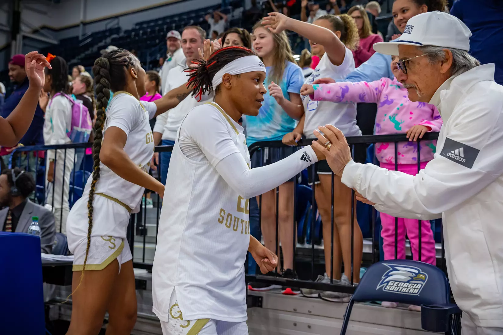 STATESBORO, GEORGIA - FEBRUARY 5: Georgia Southern Women’s Basketball faces the Georgia State Panthers at Hanner Fieldhouse on February 5, 2022 in Statesboro, Georgia