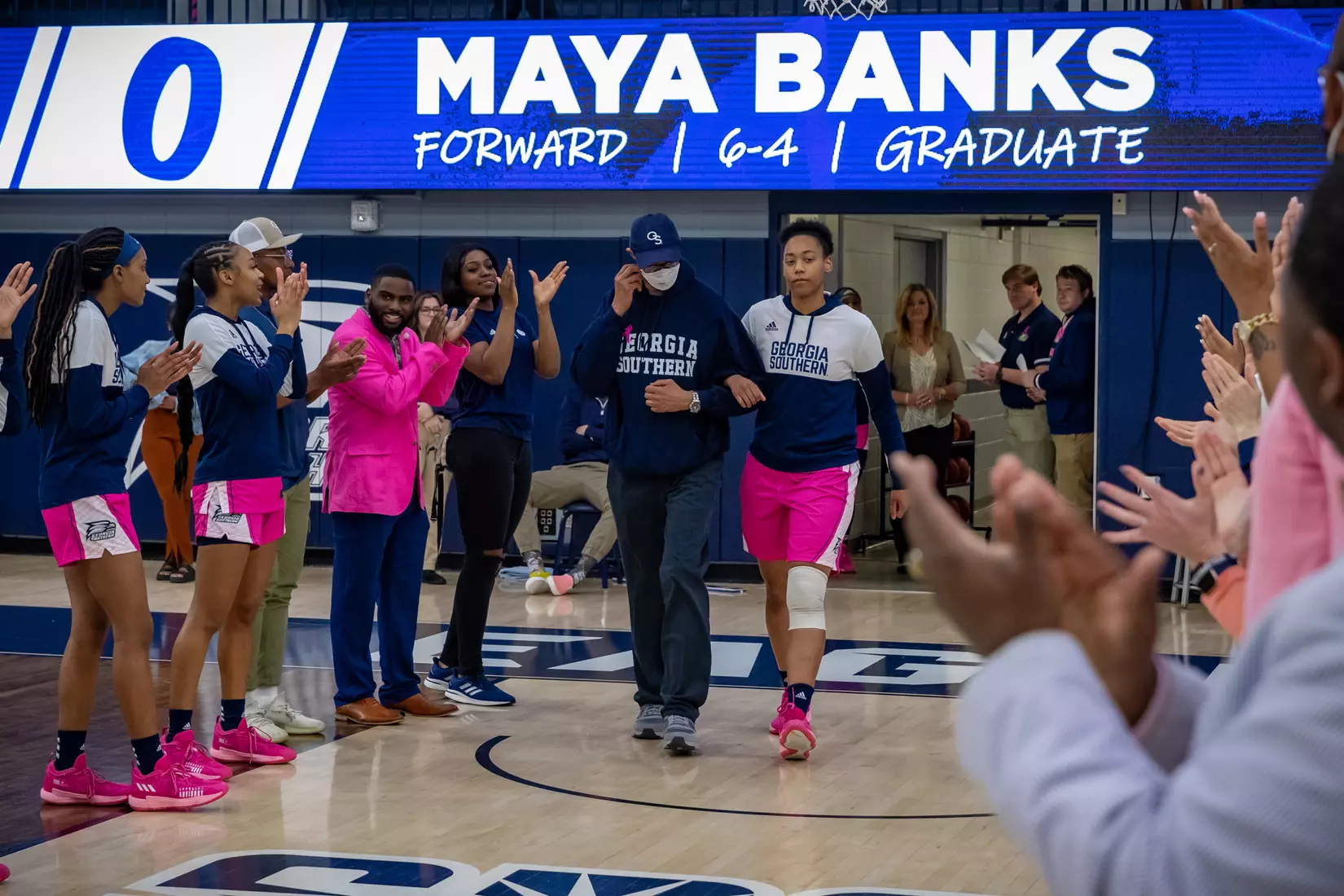 STATESBORO, GEORGIA - FEBRUARY 12: Georgia Southern Women’s Basketball faces the Coastal Carolina Chanticleers at Hanner Fieldhouse on February 12, 2022 in Statesboro, Georgia